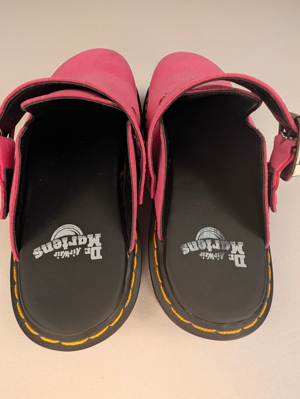 Dr.Martens Zebzag Suede Slingback Platform Mules Fuchsia Pink Size 7.5W/6.5M - Picture 11 of 14